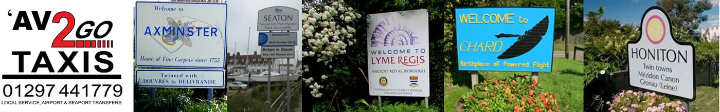 Local Towns and Villages - Axminster - Lyme Regis - Seaton - Honiton - Chard - Colyton